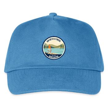Humour IA - Planche à voile - Casquette de baseball Enfant - bleu paon - Devant