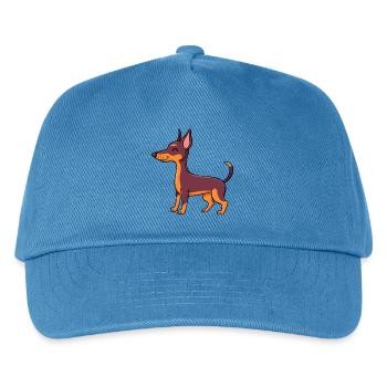 Kleiner Pinscher (Comic) - Kinder Basecap - Pfauenblau - Vorne