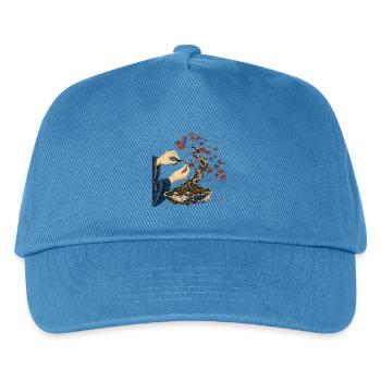 Zen-Bonsai-Fingerarbeit - Kinder Basecap - Pfauenblau - Vorne