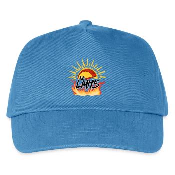 Keine Grenzen: Sonne und Feuer - Kinder Basecap - Pfauenblau - Vorne