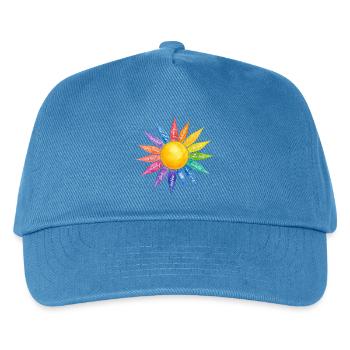 Achtsamkeit ich bin genung - Kinder Basecap - Pfauenblau - Vorne