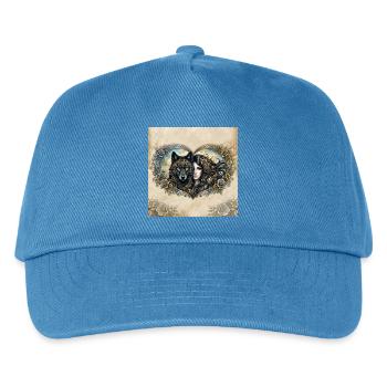 Clockwork Wolf's Heart - Kids’ Baseball Cap - peacock-blue - Front