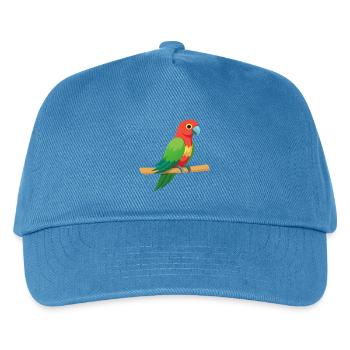 Tropical Parrot - Kids’ Baseball Cap - peacock-blue - Front