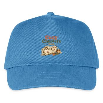 Cozy Chapters Club Fall Reading - Kids’ Baseball Cap - peacock-blue - Front