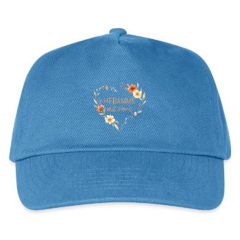 Midwife with Heart - Personalizable - Kids’ Baseball Cap - peacock-blue - Front