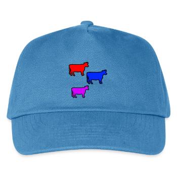Cows - Kids’ Baseball Cap - peacock-blue - Front