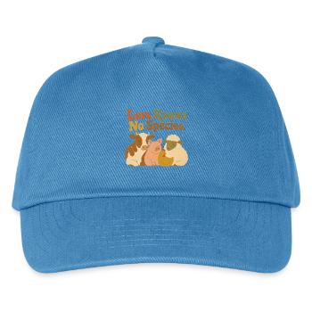 Love Knows No Species Vegan Animal Rights Retro - Kids’ Baseball Cap - peacock-blue - Front