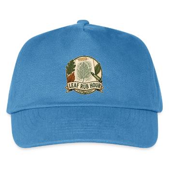 LEAF RUB HOUR - Kinder Basecap - Pfauenblau - Vorne