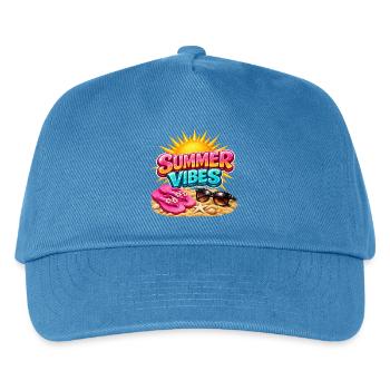 Summer Vibes: Summer Sunshine Atmosphere - Kids’ Baseball Cap - peacock-blue - Front