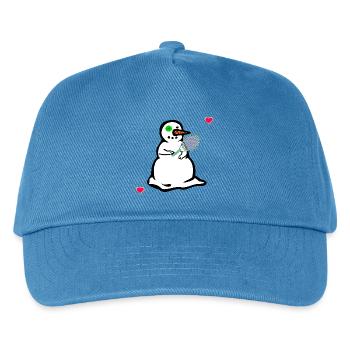 Bonhomme de neige d’hiver, tennis pour enfants - Casquette de baseball Enfant - bleu paon - Devant
