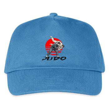 Judo - Kinder Basecap - Pfauenblau - Vorne