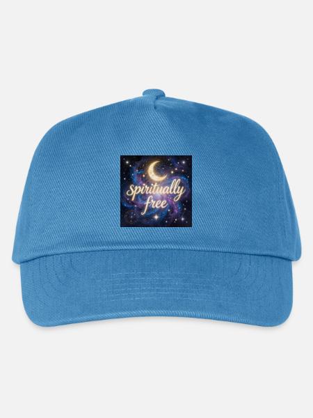 spirituell frei - Kinder Basecap - Pfauenblau
