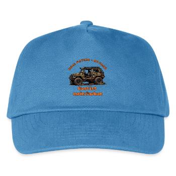 Offroad Rost ist mein Carbon 4x4 Patina - Kinder Basecap - Pfauenblau - Vorne