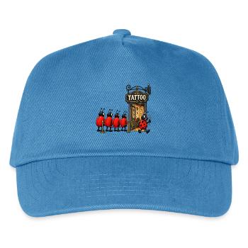 Marienkäfer Tattoo-Studio - Kinder Basecap - Pfauenblau - Vorne