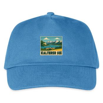 Kalterer See  - Kinder Basecap - Pfauenblau - Vorne