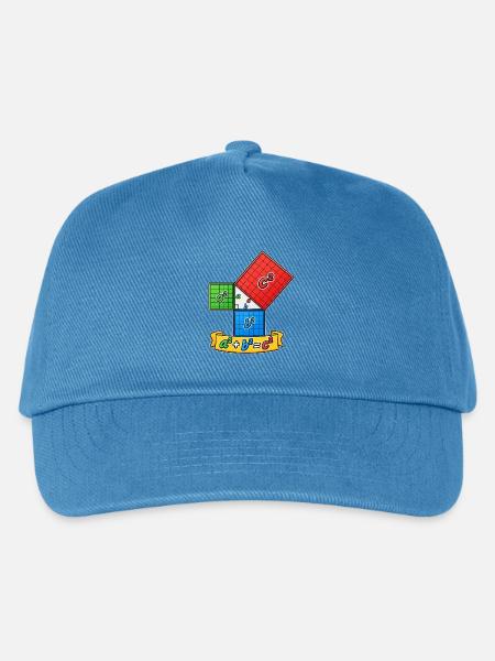 Satz des Pythagoras – Mathe einfach erklärt - Kinder Basecap - Pfauenblau