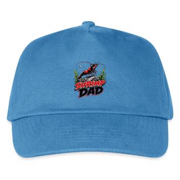 Shrimp Dad Zwerggarnele - Kinder Basecap - Pfauenblau - Vorne