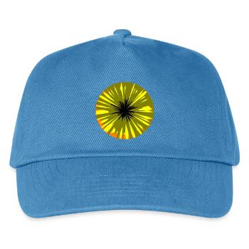 Comic-Explosion Burst - Kinder Basecap - Pfauenblau - Vorne