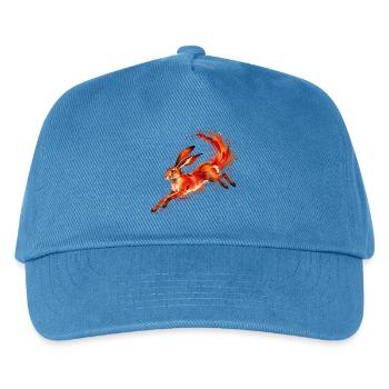 Feuerhase Sprinter - Kinder Basecap - Pfauenblau - Vorne