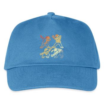 Cartoon B-Boy - Kinder Basecap - Pfauenblau - Vorne