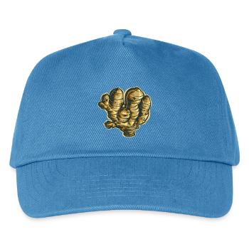 Ingwer - Kinder Basecap - Pfauenblau - Vorne