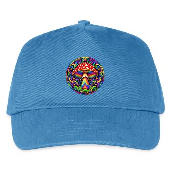 Fliegenpilz - Kinder Basecap - Pfauenblau - Vorne