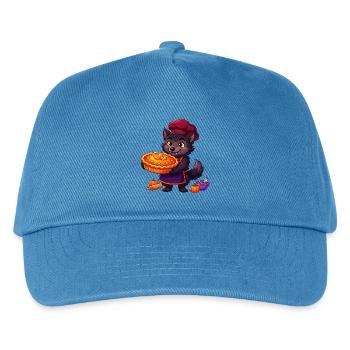 Werwolf-Koch Kürbiskuchen-Halloween - Kinder Basecap - Pfauenblau - Vorne