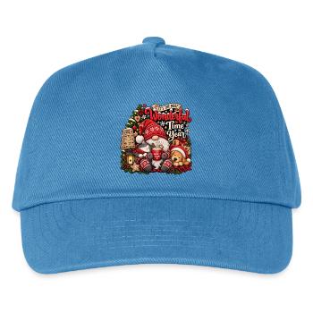 It’s the Most Wonderful Time of the Year - Kinder Basecap - Pfauenblau - Vorne