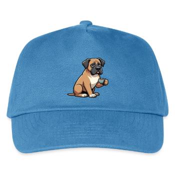 Deutsche Dogge Doggen Doggenbesitzer Doggenfan - Kinder Basecap - Pfauenblau - Vorne