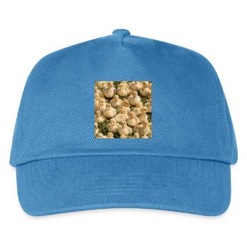 Gelbe Entenküken auf Gras - Kinder Basecap - Pfauenblau - Vorne