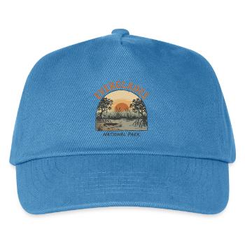 Der Vintage-Everglades-Nationalpark - Kinder Basecap - Pfauenblau - Vorne
