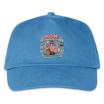 Mom Multitasker: Original - Kinder Basecap - Pfauenblau - Vorne