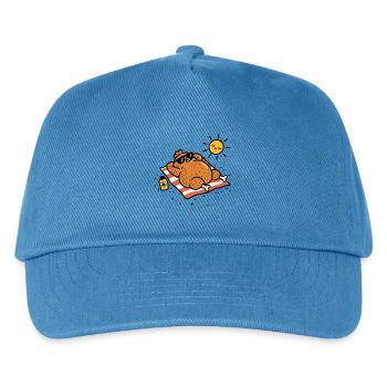 Brathähnchen – humorvolle Tiere - Kinder Basecap - Pfauenblau - Vorne