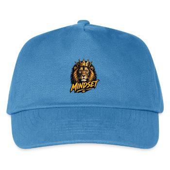 Goldener Geist, gekrönter Löwe - Kinder Basecap - Pfauenblau - Vorne