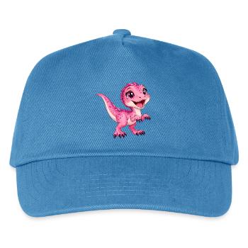 Greifvogel Rose Kawaii - Kinder Basecap - Pfauenblau - Vorne