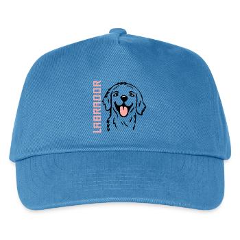 Glückliche Hunde Labrador - Kinder Basecap - Pfauenblau - Vorne