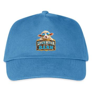 Leben Besser im Stall - Kinder Basecap - Pfauenblau - Vorne