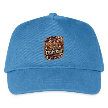 Creep It Real Vintage Halloween-Skelett - Kinder Basecap - Pfauenblau - Vorne