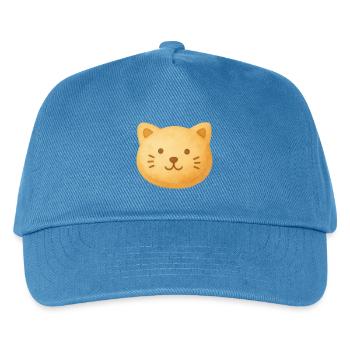 Katzenkuchen-Keks - Kinder Basecap - Pfauenblau - Vorne