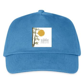Live Is Like Bamboo – Grow Deep Bambus - Kinder Basecap - Pfauenblau - Vorne
