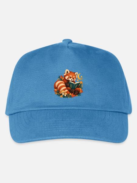 Red Panda Law at Night - Kinder Basecap - Pfauenblau
