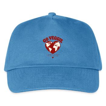 Go Veggie A Kinder Planet - Kinder Basecap - Pfauenblau - Vorne