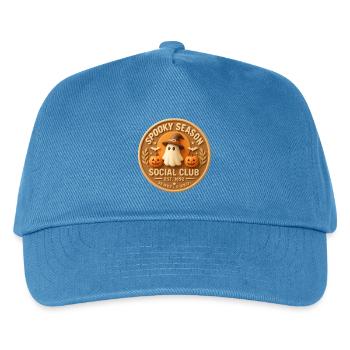 Geisternacht und Kürbisse - Kinder Basecap - Pfauenblau - Vorne