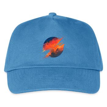 Aurora Ember Abstract Splash - Kinder Basecap - Pfauenblau - Vorne