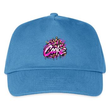COOKIE – Queen of Street Art! 👑💖 - Kinder Basecap - Pfauenblau - Vorne