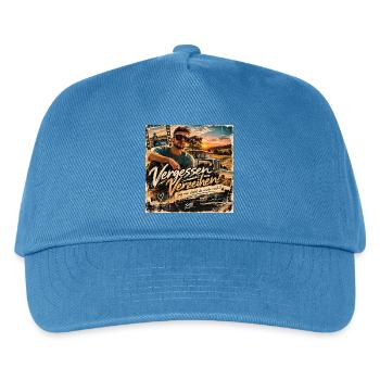 Vergessen Verzeihen – SATO | Retro Design - Kinder Basecap - Pfauenblau - Vorne