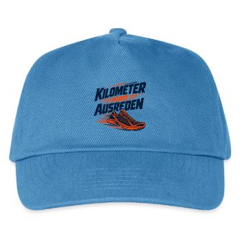 Laufmotivation: Keine Ausreden - Kinder Basecap - Pfauenblau - Vorne