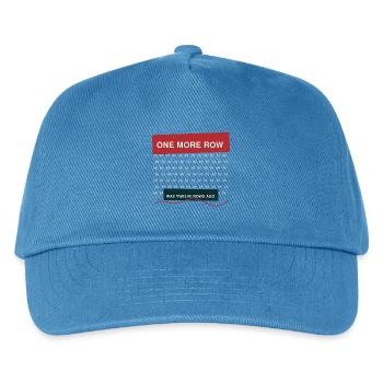 Stricken – eine weitere Reihe war vor zwölf Reihen - Kinder Basecap - Pfauenblau - Vorne