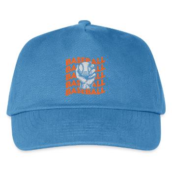  Baseball Softball Baseball Baseballspieler - Kinder Basecap - Pfauenblau - Vorne