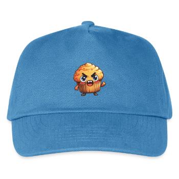 Wütender Muffin Held - Kinder Basecap - Pfauenblau - Vorne